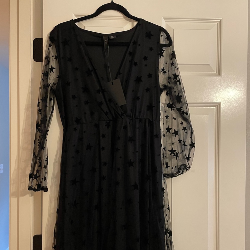 Y.A.S star mesh dress